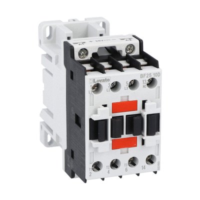 [BF2510D024] 3P Contactor 25A AC3 24VDC Coil, 1NO Auxiliary Contact