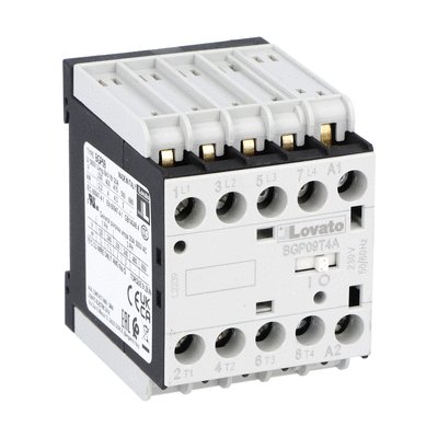 [BGP09T4A024] 4P Mini Contactor 20A AC1 24VAC Coil 4NO Auxiliary Contacts
