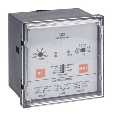 Earth Leakage Relay 110-240-415V Flush Mount, External CT