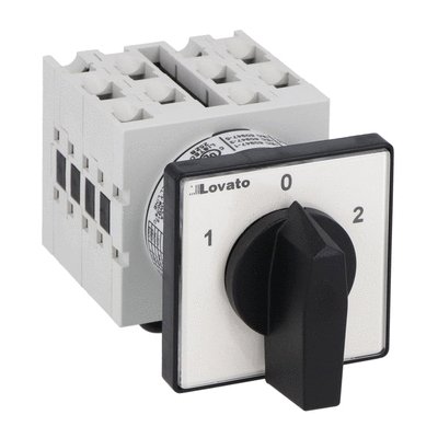 [GX2053U] 20A AC1 3 pole Changeover Switch 1-0-2 Front Mounting