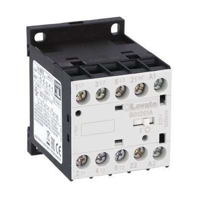 [BG1201A048] 3P MINI CONTACTOR 5.5KW 1NC 48VAC