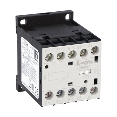 3P Mini Contactor 6A AC3 48VAC Coil, 1NC Auxiliary Contact