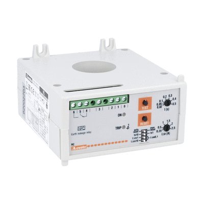 [31RC35415] Earth Leakage Relay 110-240-415VAC Panel Mount, Built in CT 35mm