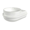 [90348] Base Wall Mount SIR-E/SIR-EJ 12-24VAC/DC White 55065