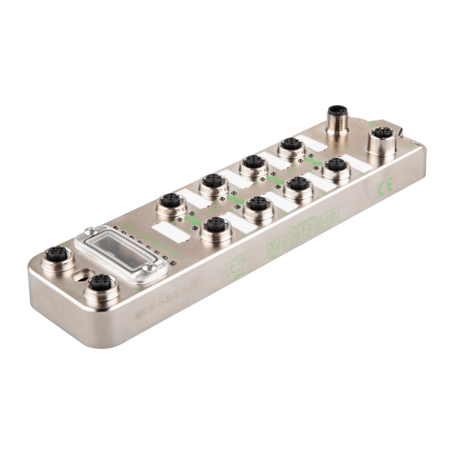 [FCEN-8LKM-8A-M] 8-Port Multiprotocol IO-Link Master, IP67 Metal