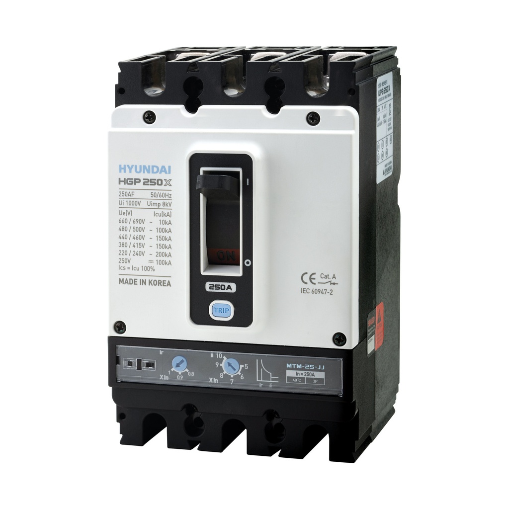[HGP100F-G3PEDS0000C00040] Moulded Case Circuit Breaker (MCCB) Electronic Trip, HGP100, 3P 40A, 50kA