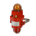[BEXCBG0505DPAC115AB1A1R/A/A] BExCBG05-05 Ex d Dual Xenon Beacon 5 Joule (Entries: 2 x M20 (A), Stopping plug/adaptor: Brass (B), Bracket/Guard (A2) 304 St/St (1), Enclosure colour: Red (R), Lens colour: Amber (A), 115Vac (AC115))