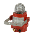 [BEXBG21DPAC115AB1A1R/A] BExBG21 Explosion Proof Xenon Beacon 21 Joule (Entries: 2 x M20 (A), Stopping plug/adaptor: Brass (B), Bracket/Guard (A2) 304 St/St (1), Enclosure colour: Red (R), Lens colour: Amber (A), 115Vac (AC115))