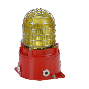 [STEXB2X21AC115AS1A1R/A] STExB2X21 Xenon Strobe Beacon (Entries: 4 x M20 (A), Bracket/Guard in (A4) 316 St/St (1), Product option: Standard (1), Enclosure colour: Red (R), Lens colour: Amber (A), 115Vac (AC115))