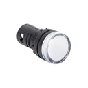 22mm Panel Mount White LED 110VAC/DC