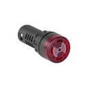 22mm BUZZER/FLASHING LED 24VAC/DC