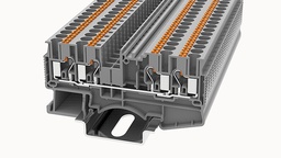 2in - 2out 0.14-2.5mm 24A DIN Rail grey