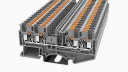 2in - 2out 0.2-4mm 32A DIN Rail grey