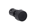 Flush Black Pushbutton 1NO + 1NC Spring Return