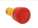 Red Mushroom Pushbutton 1 NC Turn-Release