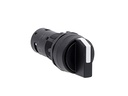 Black 2 Position Selector Switch 1NO