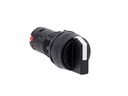 Black 3 Position Selector Switch 2NO