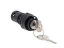 Black 2 Position Key Selector Switch 1NO