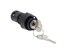 Black 3 Position Key Selector Switch 2 NO