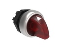 I-O-II Red Illuminated Selector Switch Spring Return L+R