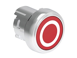 RED "O" FLUSH MOMENT. P/BUTTON ACT.