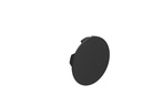 Black Cap for Flush Pushbutton Actuator
