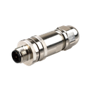 M12 90 DEG STRAIGHT METAL CONN. 4A 5PIN MALE
