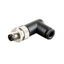 M8 90 DEG CONNECTOR 4A 4PIN MALE