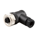 M12 90 DEG CONNECTOR 4A 4PIN FEMALE