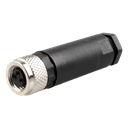 M8 STRAIGHT CONNECTOR 4A 3PIN FEMALE