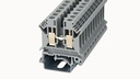Terminal 6mm² 41A Screw DIN Rail Grey
