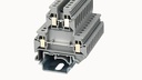 Terminal 4mm² 32A Screw DIN Rail Double Level Orange