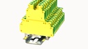 Terminal 4mm² Screw DIN Rail Double Level Earth