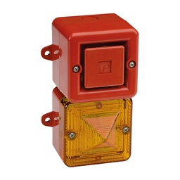 Sounder LED Beacon AL100H 48-260VAC Red/Red