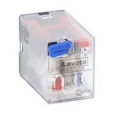 Relay Industrial Plug In 2CO 7A 24VDC Coil (with LED and Button)