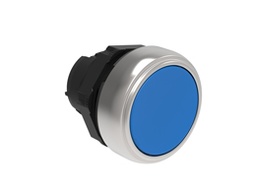 Platinum Plastic Flush Pushbutton Push On-Push Off Blue