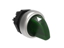 Platinum Plastic Illuminated Selector Actuators Knob Green 1-0-2