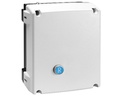 Empty Enclosure with Reset Button and Mounting Plate